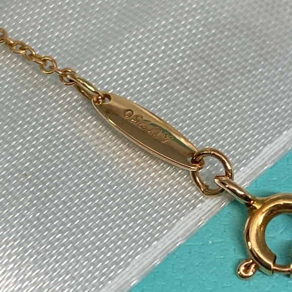 Tiffany & Co .10 Peretti Damond by the yard 18k rose gold 16” W/box MSRP $1300 - Picture 6 of 8